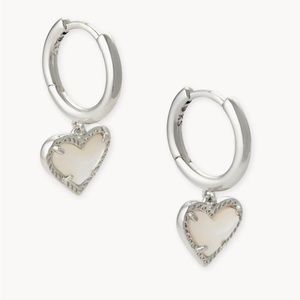 Kendra Scott, heart hoop, Huggies